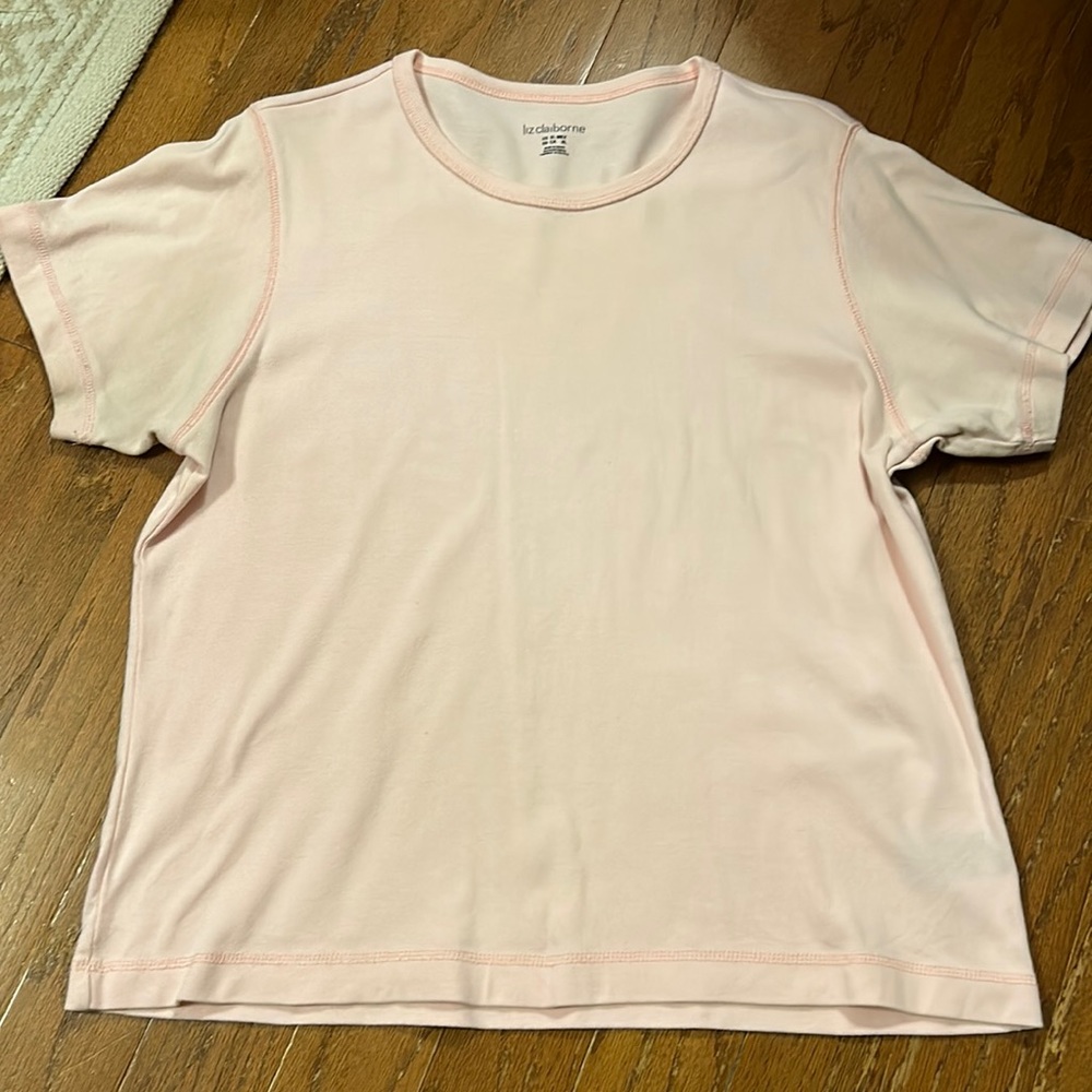 Liz Claiborne Light Pink T-Shirt